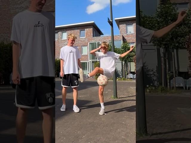 TRAINEN met BROERTJE XAVY ️ #familie #broer #trainen #voetbal #baileyfreestyle #shorts #skills