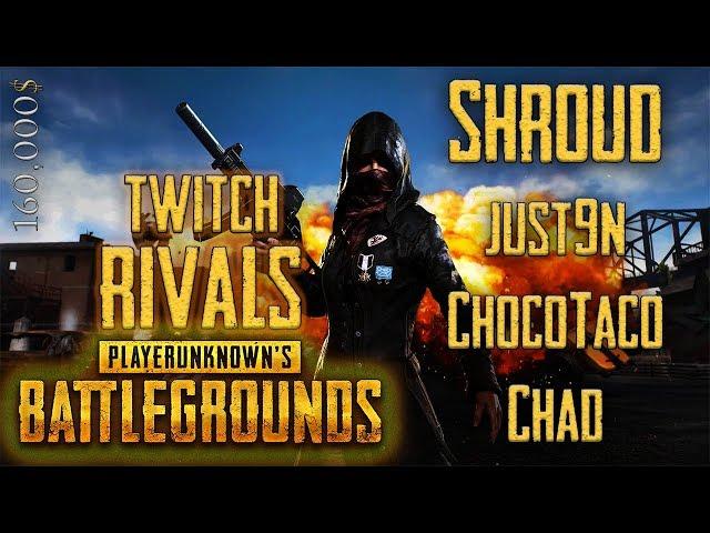 SHROUD - ALL 10 GAMES of TWITCH RIVALS PUBG Tournament  2018, May ($160k) - DEATHMATCHES!