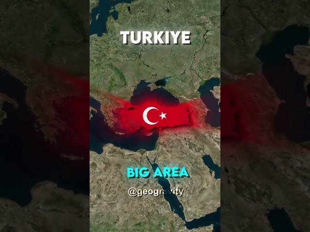 Countries Ranked By Land Area #geography #shorts