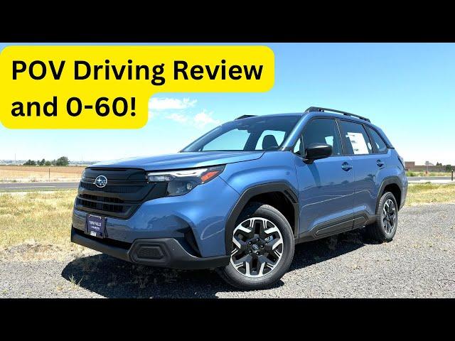 2025 Subaru Forester BASE | Driving Review and 0-60