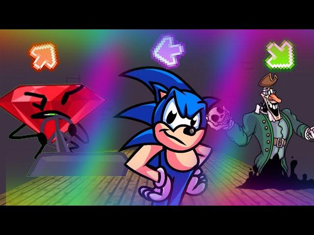 FNF Character Test  DR LIVESEY ISLAND SONIC SAYS |  NOOB VS PRO VS HACKER | CRAZY DANCE FNF| FNF MOD