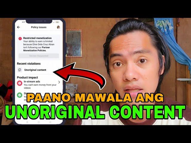 PAANO MAWALA ANG UNORIGINAL CONTENT SA FACEBOOK