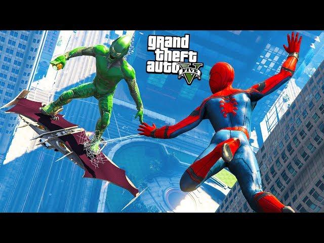 ГТА 5 МОДЫ ЧЕЛОВЕК ПАУК ПРОТИВ ЗЕЛЕНОГО ГОБЛИНА GTA 5 ! ОБЗОР МОДА В GTA 5 ИГРЫ ГТА МИР ВИДЕО GTA 5