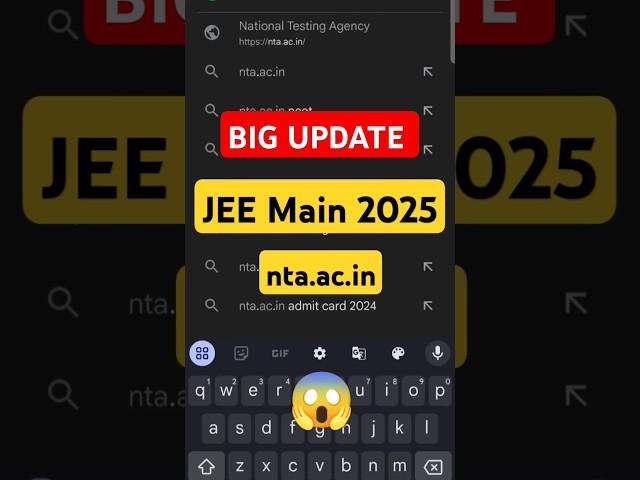 Shocking  BIG CHANGES in JEE Main 2025 Pattern  | JEE Main 2025 #jeemains2025 #iit #nit #shorts