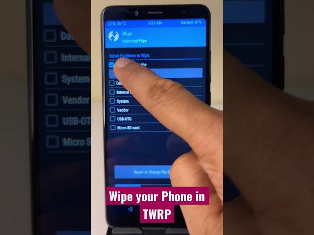 How to Wipe your Phone in TWRP