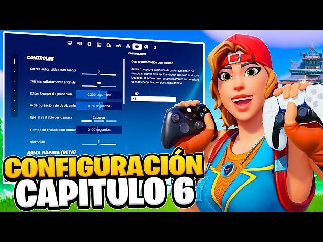 *NUEVA* MEJOR SENSIBILIDAD y CONFIGURACIÓN para MANDO en Fortnite CAPITULO 6 (PS4/PS5/XBOX/PC)