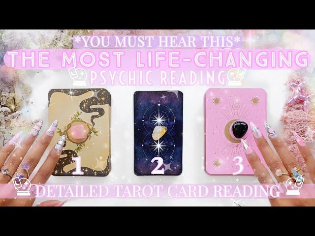 you MUST hear thisEVERYTHING Life-Changing Coming 4 You🪽‍⬛️(Pick A Card)Tarot Reading🪄