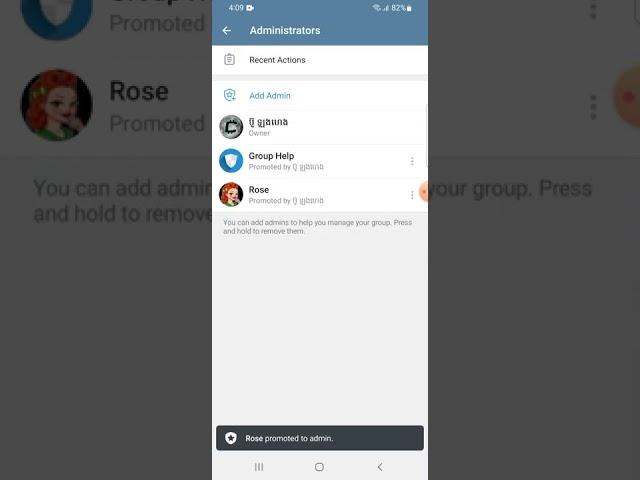 How to set rules for rose bot in telegram groups.