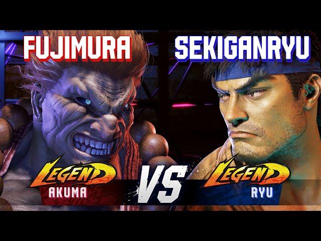 SF6 ▰ FUJIMURA (Akuma) vs SEKIGANRYU (Ryu) ▰ High Level Gameplay