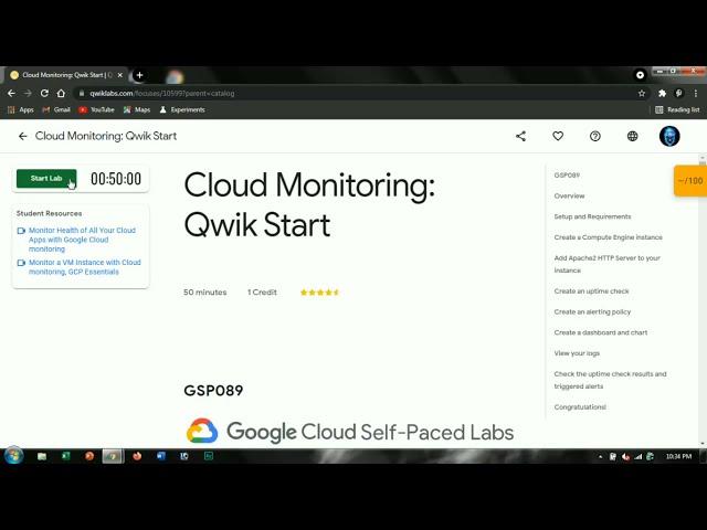 Cloud Monitoring: Qwik Start | [GSP089] | 30 Days Of Google Cloud | qwiklabs | qwiklabs free credits