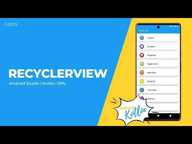 RecyclerView in Android Studio using Kotlin | Android Knowledge