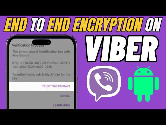 How to Turn On or Turn Off End to End Encryption on Viber | Private Chat in Viber