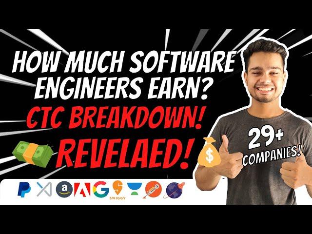 How much Software Engineers Earn? Tech CTC Breakdown | CTC vs In Hand Salary | Product Companies