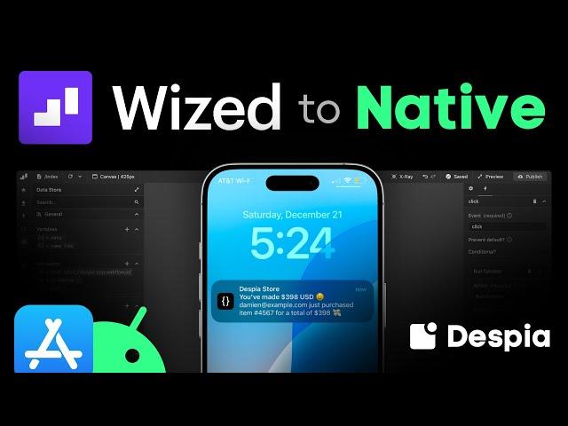 Building Native Mobile Apps in Wized & Webflow for iOS & Android using Despia