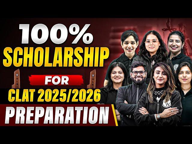 100% Scholarships for CLAT 2025/2026! Unlock Your Dream NLU with ZERO Preparation Fees