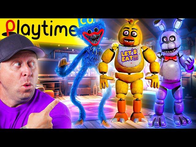 POPPY PLAYTIME In Real Life FNAF HUGGY WUGGY Mod!? (Thumbs Up Family)