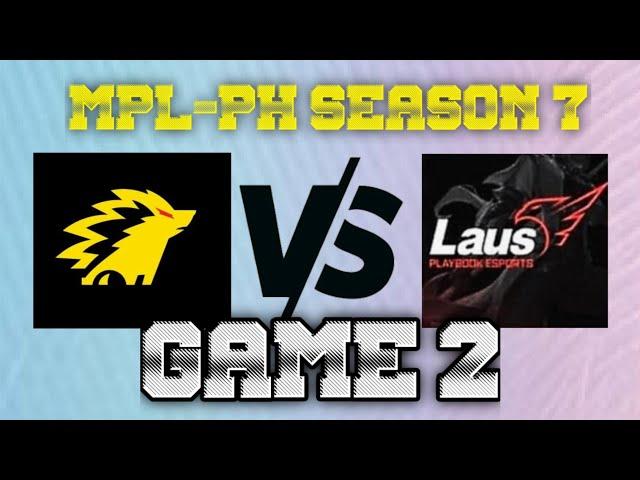 ONIC PH VS LPE [GAME 2] ONIC PHILIPPINES VS LAUS PLAYBOOK ESPORTS | MPL-PH SEASON 7 WEEK 2 DAY 3