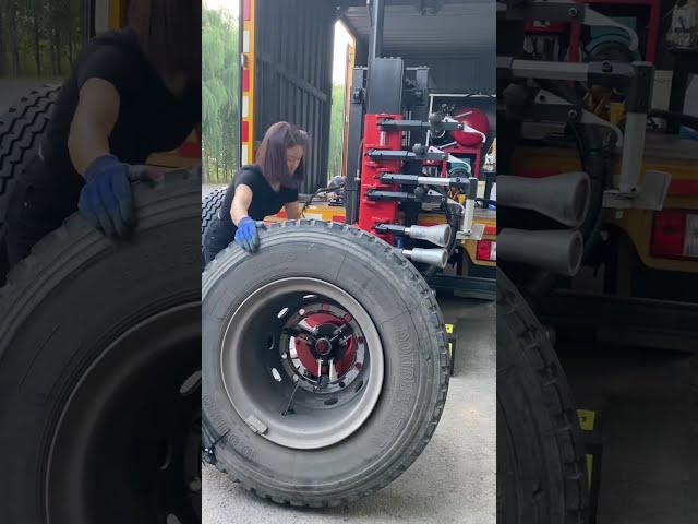 Truck Puncture Tire Replacement Outdoor Rescue!