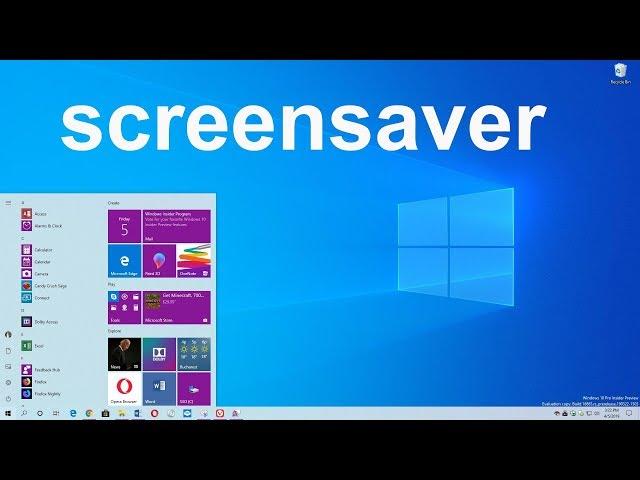 How To Find Windows 10 Screen Saver Settings