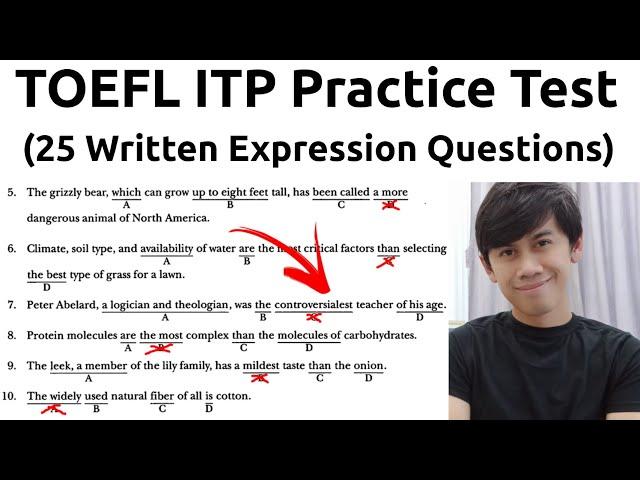 A Full TOEFL Structure Practice Test with ANSWERS part 2