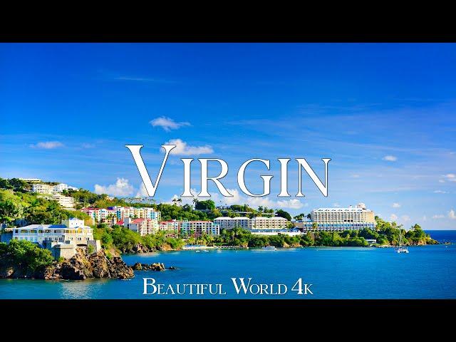 Virgin Islands 4K Amazing Aerial Film - Peaceful Piano Music  - Beautiful Nature