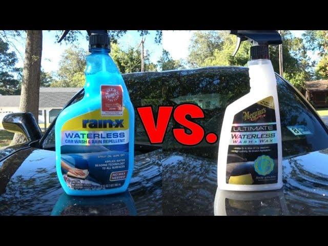 Rain X vs.  Meguiars waterless car wash