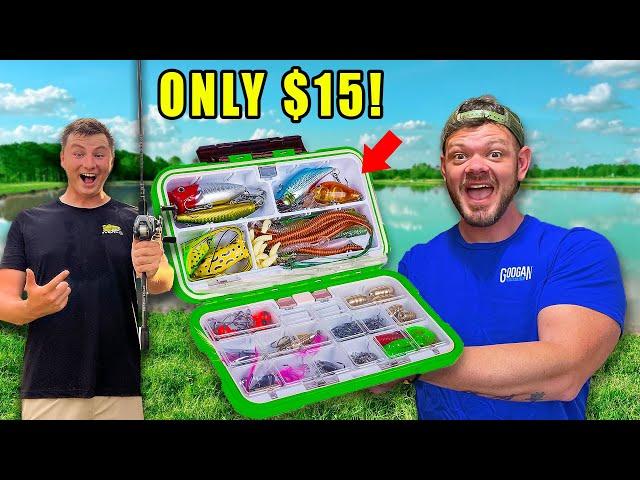 We Built The ULTIMATE $15 Budget Fishing Tackle Box From WalMart!