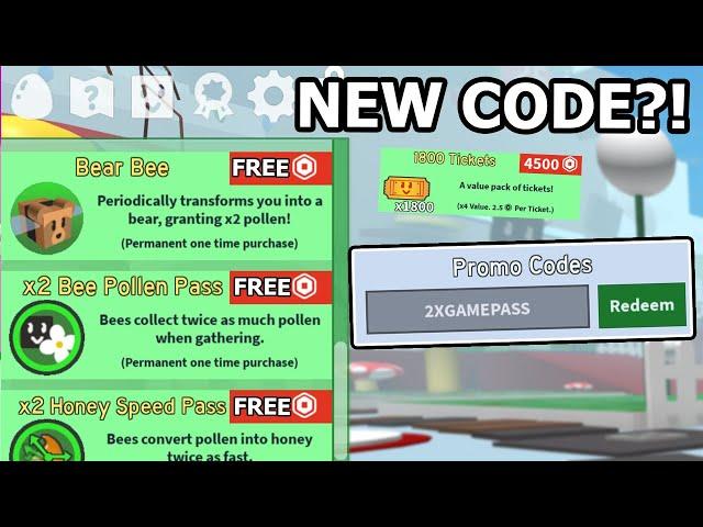 OMG.. 1000 Ticket Code from Onett?! (Bee swarm simulator codes roblox)