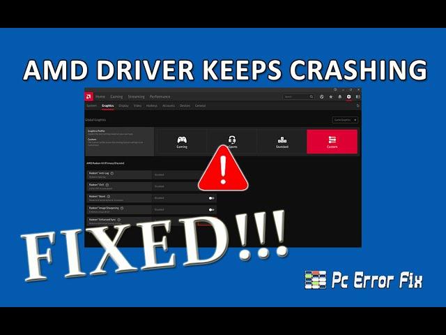 FIXED: AMD Driver Crashing on Windows 11/ 10 | Working Tutorial | PC Error Fix