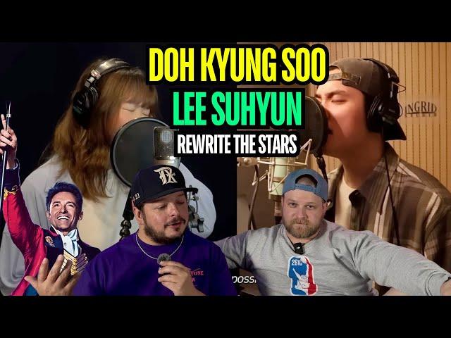 DOH KYUNG SOO & LEE SUHYUN - Rewrite The Stars cover REACTION