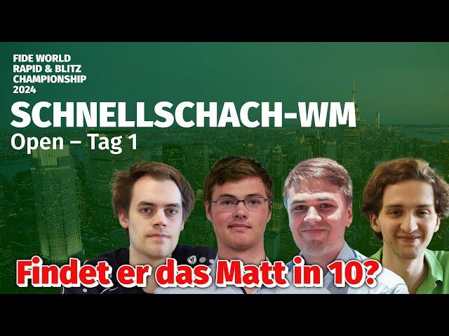 Alle Deutschen vor Magnus Carlsen? Schnellschach-WM 2024, Tag 1 mit Jan Gustafsson