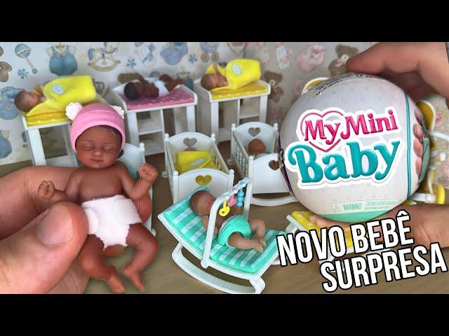 NOVO BEBÊ SURPRESA MY MINI BABY! PARECE BEBÊ REBORN DE SILICONE! PETER TOYS