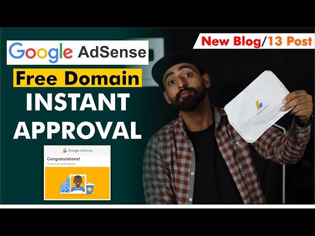 Instant Google AdSense Approval on FREE DOMAIN || AdSense Approval Tips