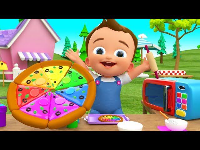 Making Pizza DIY - Kids Toddlers Activities Little Baby Learn Colors for Children with Pizza Slices