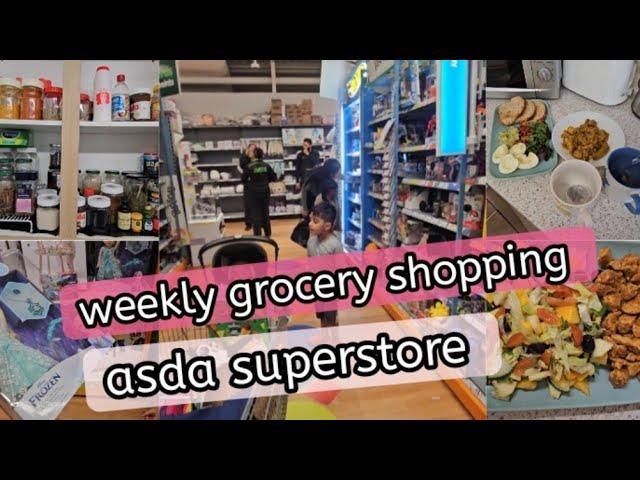 weekly grocery shopping | asda superstore with anam waseem uk