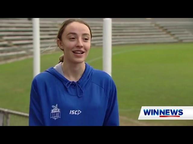 AFLW: Perri King & Ella Maurer on WIN News Tasmania (July 29, 2021)