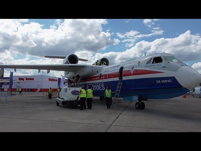 Russian Beriev Be 200 Spectacular demonstration with a WATER DROP !!