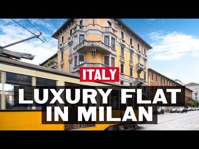 Living in Italy. Touring a luxury apartment in the heart of Milan