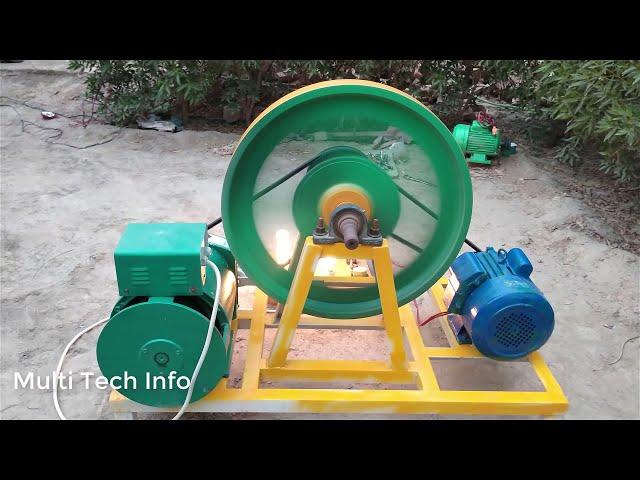 How to Make 15 kw 230 Volt Flywheel Free Energy Generator