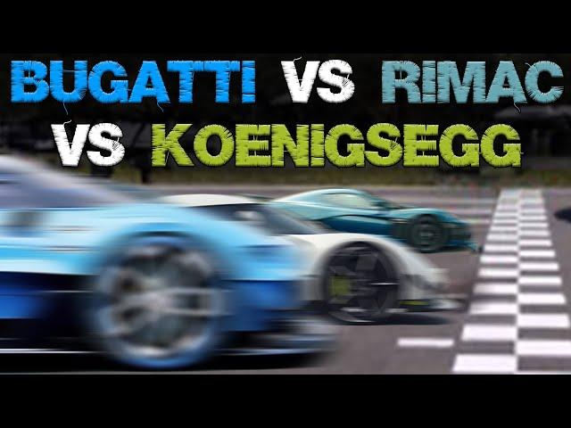 КТО РЕАЛЬНО ЛУЧШЕ? Rimac, Koenigsegg, Bugatti до 400км/ч