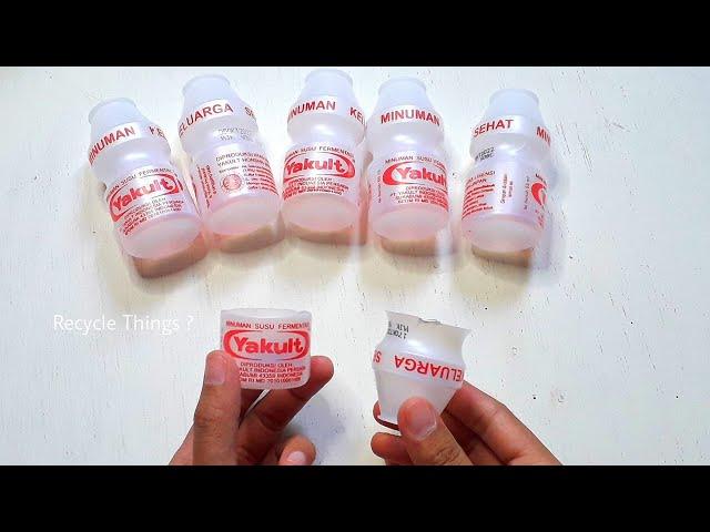 beautiful used yakult bottle recycling ideas | you will love it!