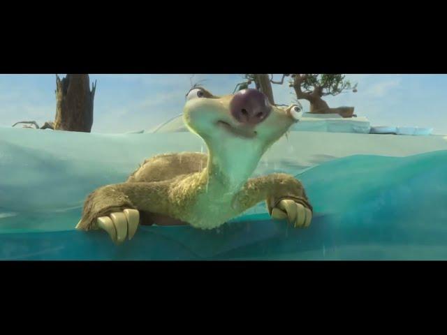 Sid the sloth drinks some SALTY water meme