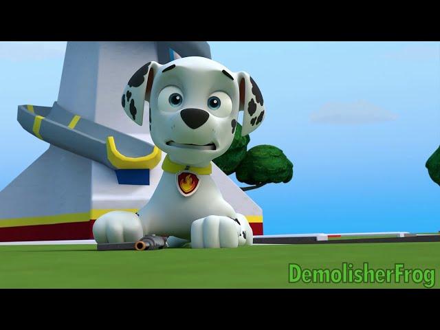 Marshall Breaks Rubble's Camera with Airsoft Gun | PAW Patrol Fan Animation