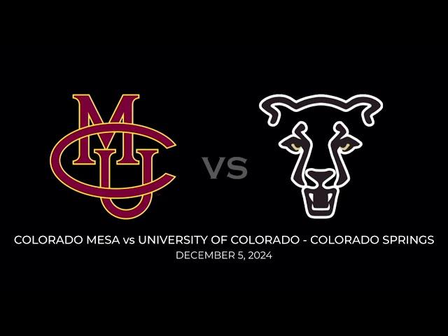 Colorado Christian Cougars vs. Colorado Mesa Mavericks || NCAA D2 || December 5, 2024 