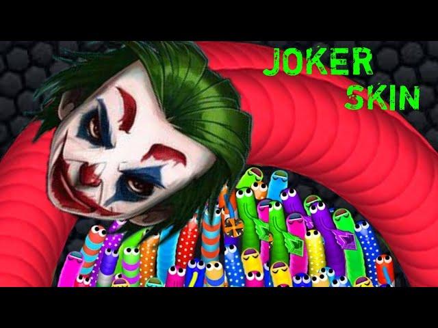 Slither.io - JOKER Skin GamePlay - LEGENDARY SKIN RELEASE-WORLD RECORD Unlimited Length(Code Update)