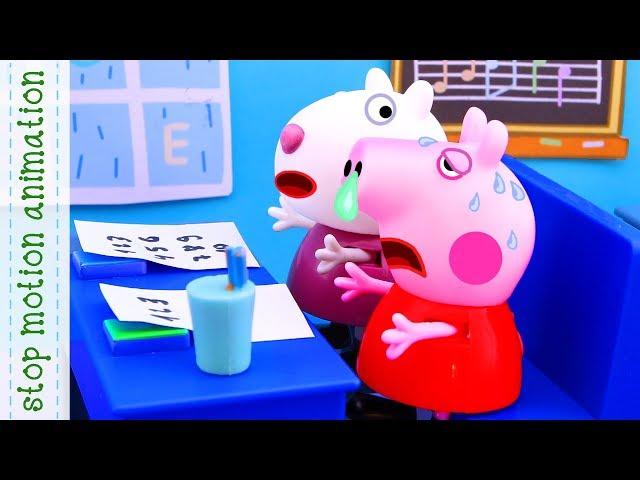 Peppa felt ill Peppa Pig toys Stop motion animation new episodes 2018