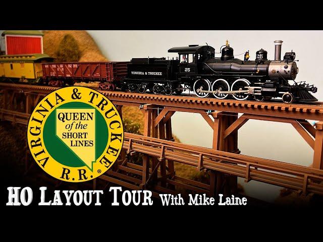 Virignia & Truckee V&T HO Scale Layout Tour with Mike Laine