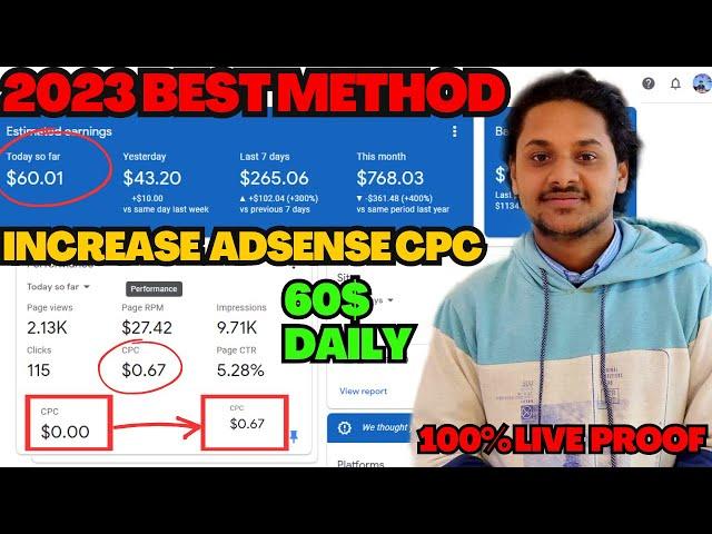 How To Increase AdSense CPC And Boost Your Revenue | LIVE EARNING PROOF