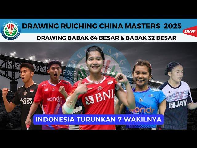 Hasil Drawing Ruiching China Masters 2025 ~ Indonesia Turunkan 7 wakinya