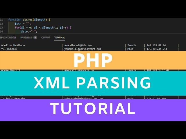 php xml parsing tutorial - simple xml parser